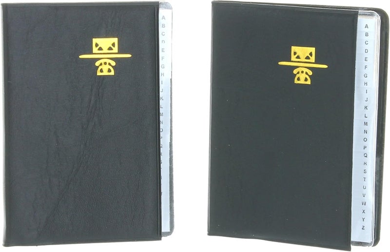 Kamset Lot of 2 Mini Vinyl Address Books 4" x 3" Phone Book K6885-01 - Image 1